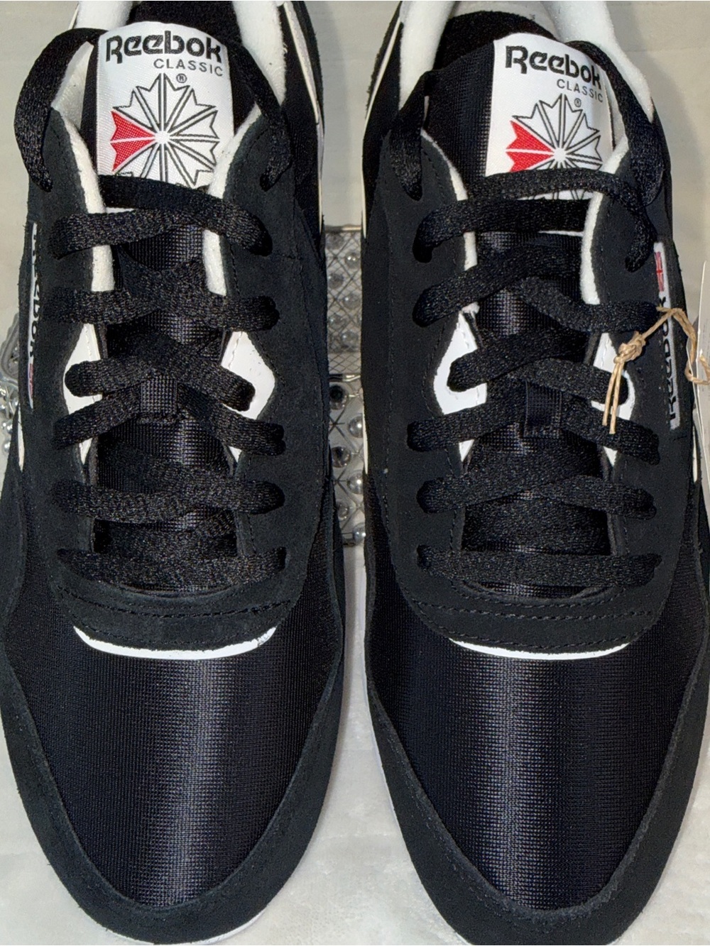 Reebok Classic Nylon Black White Men’s 11.5 NWT Running Sneakers style 100009273 - Picture 7 of 17